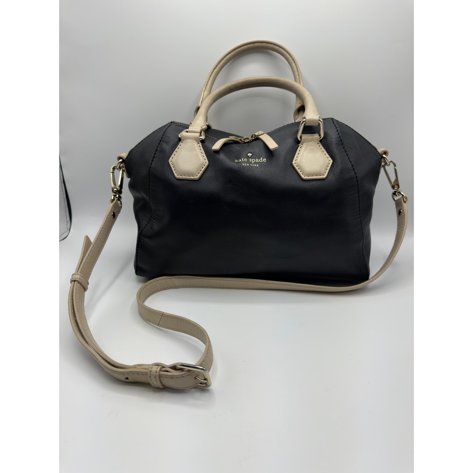Kate Spade Catherine Street Pippa Satchel - Black & Cream